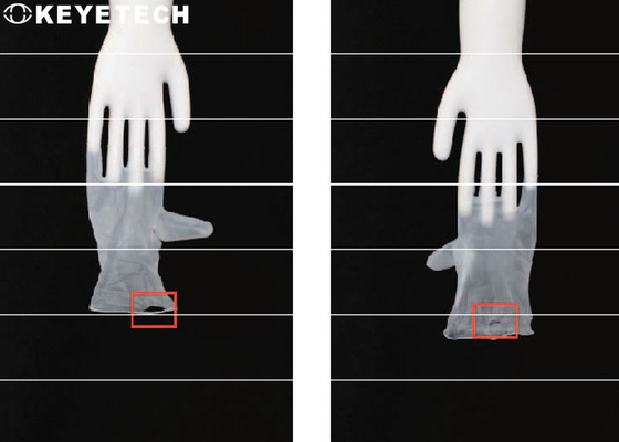 Olievlek &amp; Breuk Visuele het Controleren Machine voor de Rubberhandschoenen van pvc