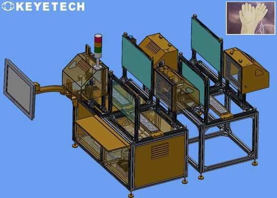 KEYE-de Medische Handschoenen die van pvc Ver Visueel SS 304 van het Inspectiemateriaal Materiaal testen