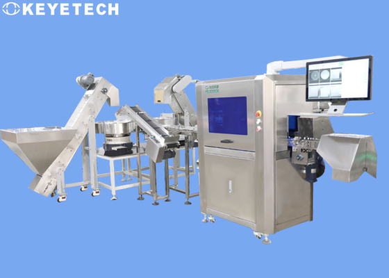 Visie-inspectiemachine onderzoekt apparatuur tot 200 stks / min Nauwkeurigheid ≤ 0,5 mm