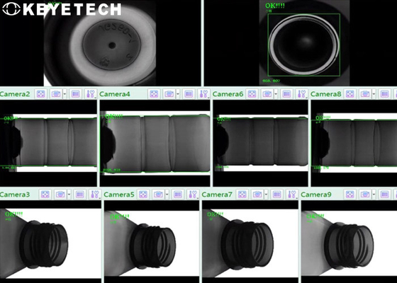 Industriële CMOS-camera-visie-inspectiesysteem voor de detectie van defecten in flessenhals