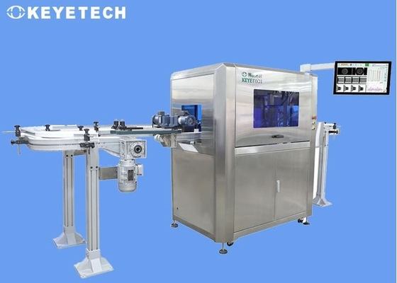 Kwaliteitsinspectie van plastic PET-flessen met behulp van AI Deep Learning Machine Vision