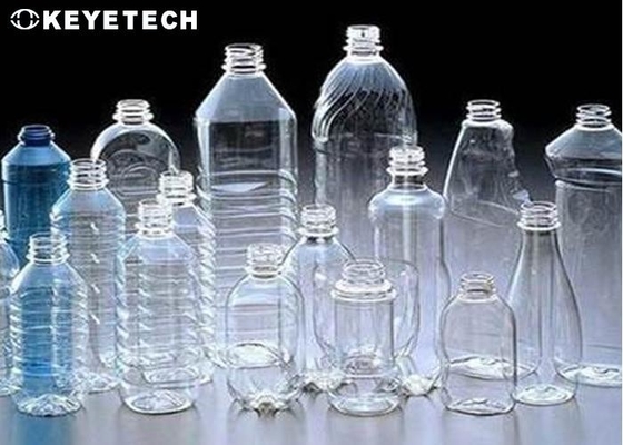 Kwaliteitsinspectie van plastic PET-flessen met behulp van AI Deep Learning Machine Vision