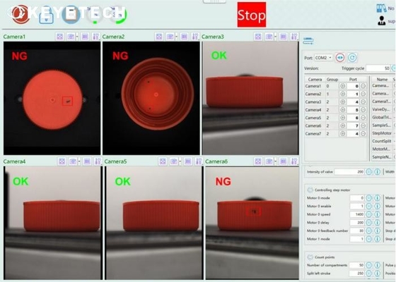 Tapas Cap Inspection Machine met AI-algoritmeherkenningstechnologie