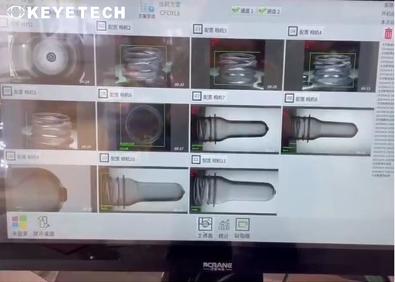 6 Camera PET PP Preform Quality Inspection Machine met ondersteuning voor Cloud Platform