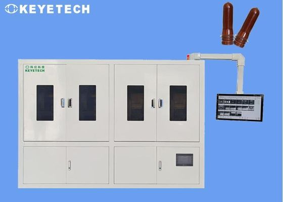 AI-algoritme gebaseerde visuele inspectiemachine voor plastic flesvoorvormen