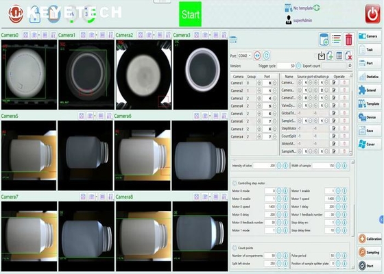 AI-gebaseerd deep learning reagensfles online visueel inspectiesysteem