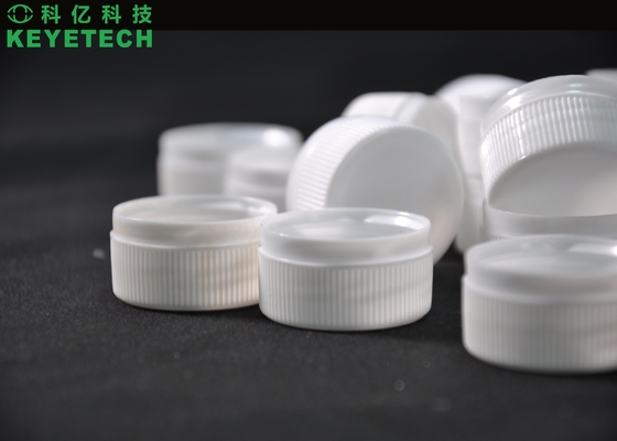 Machine voor visuele inspectie van flip-top sluitingen op stijve plastic verpakkingen
