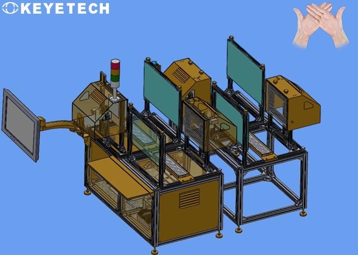 Van de Handschoenenavi visual inspection system for van pvc Medische de Kwaliteitscontrolemachine 250pcs/min