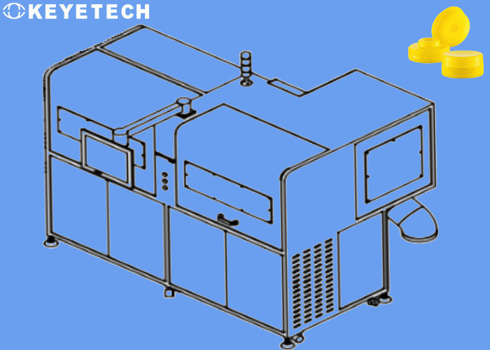 PP Plastic Cap Visuele Inspectie Machine Afwijzend Black Spot Flash Defects