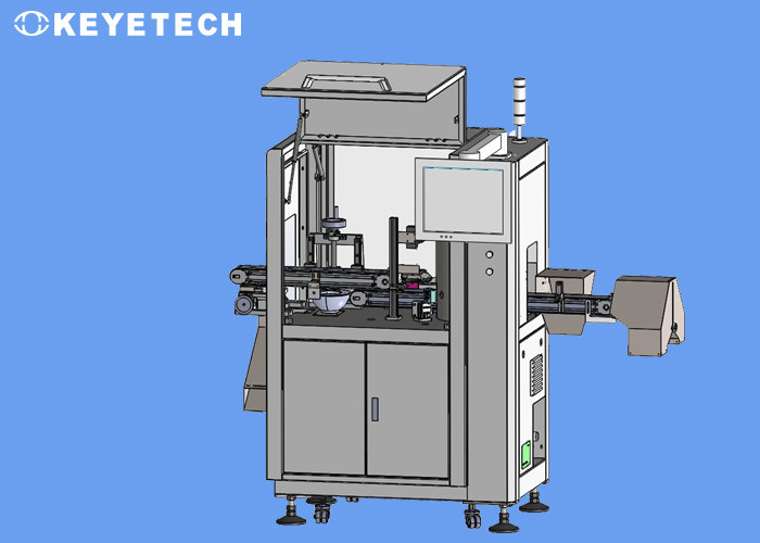 Optische sorteermachine voor het sluiten van flessen met eetbare olie
