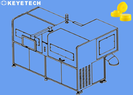 PP Plastic Cap Visuele Inspectie Machine Afwijzend Black Spot Flash Defects